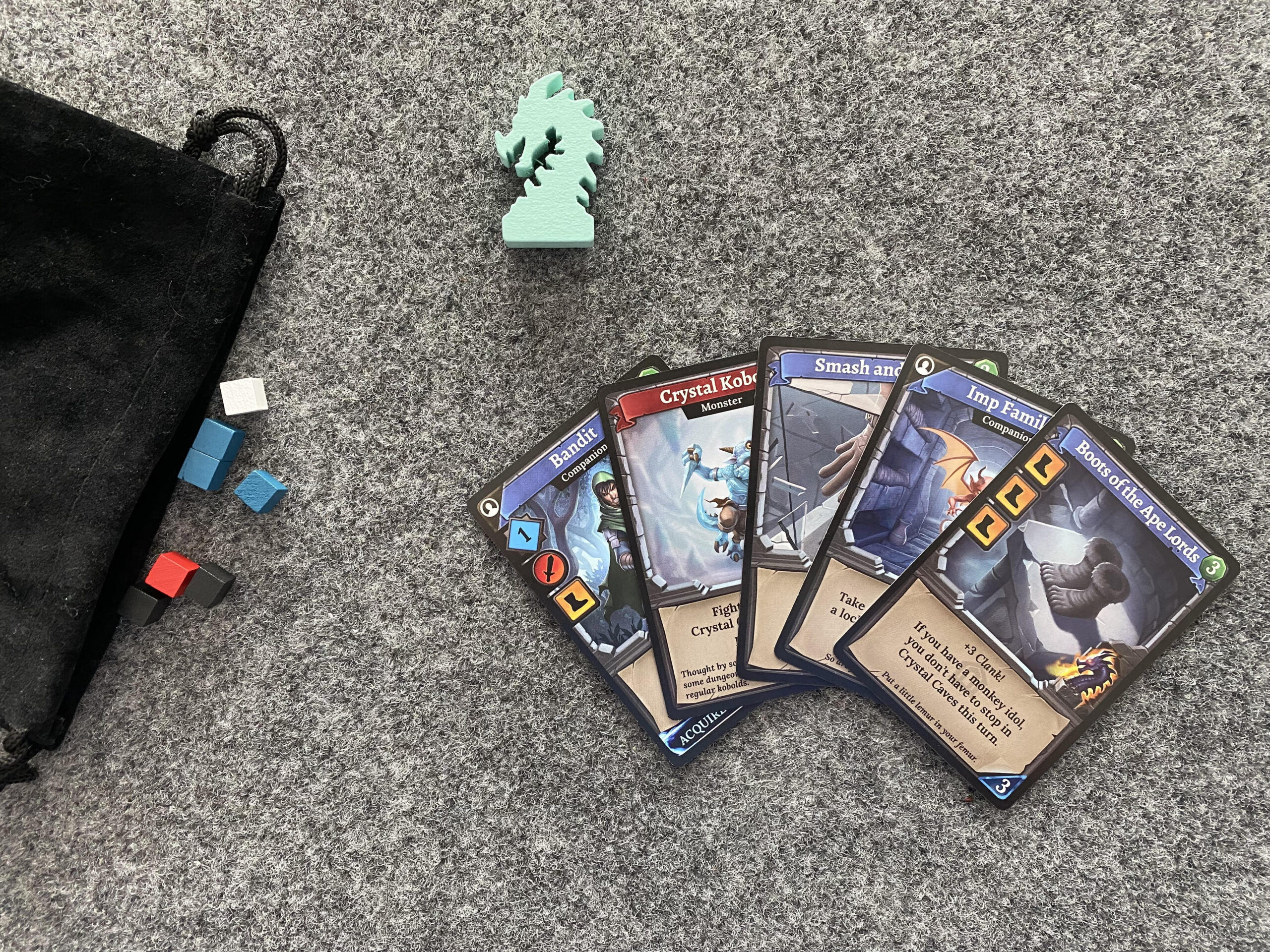 top 10 deck-building games - clank hand of cards