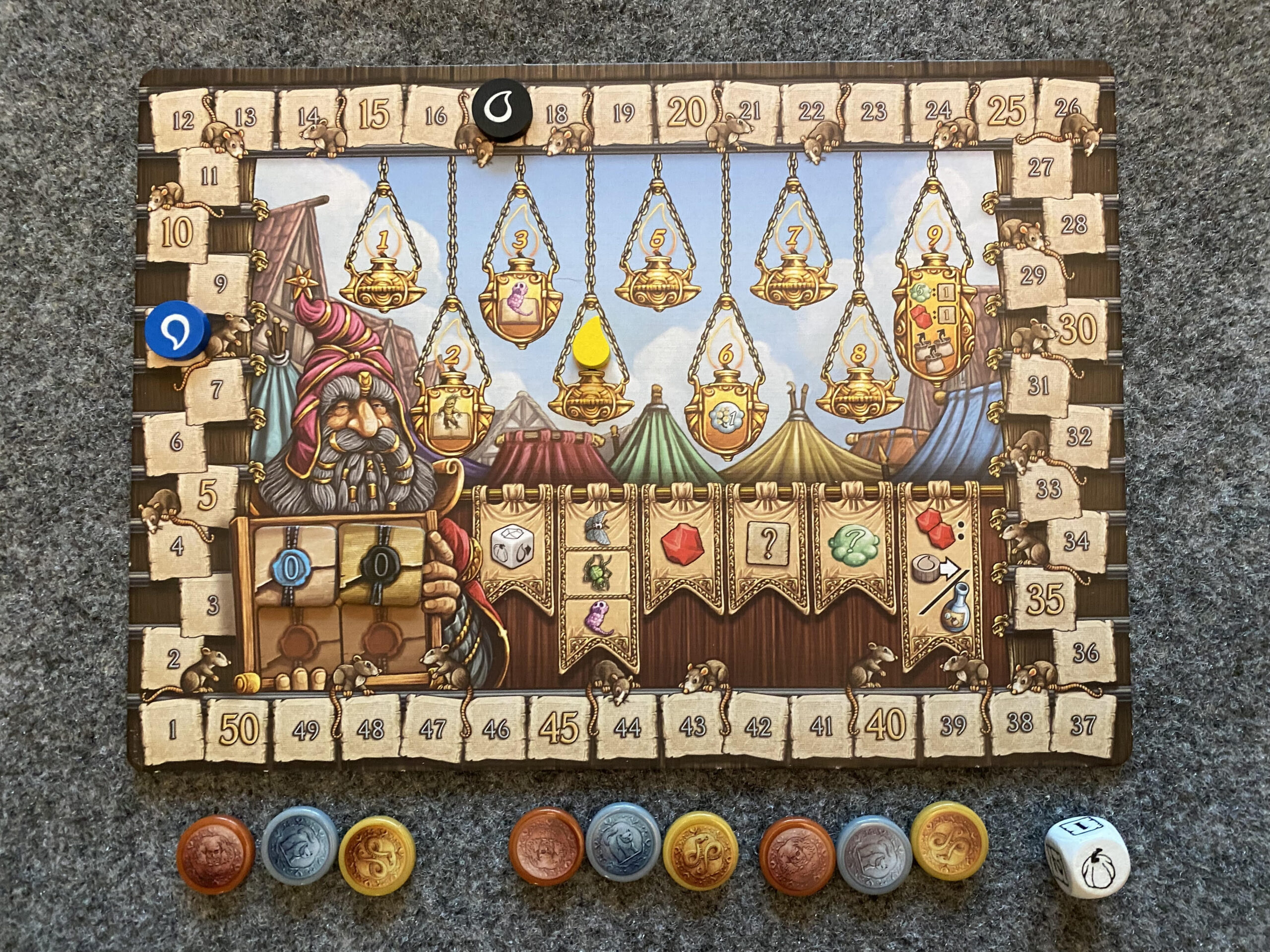 Quacks of Quedlinburg strategy guide round tracker board