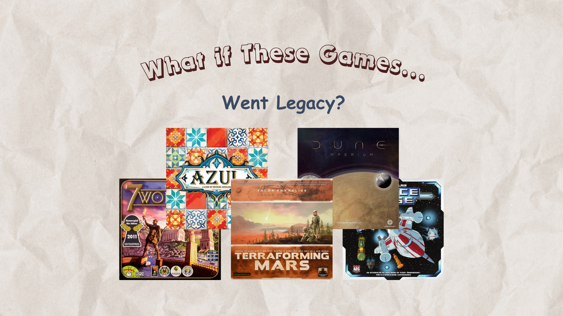 what if these games went legacy