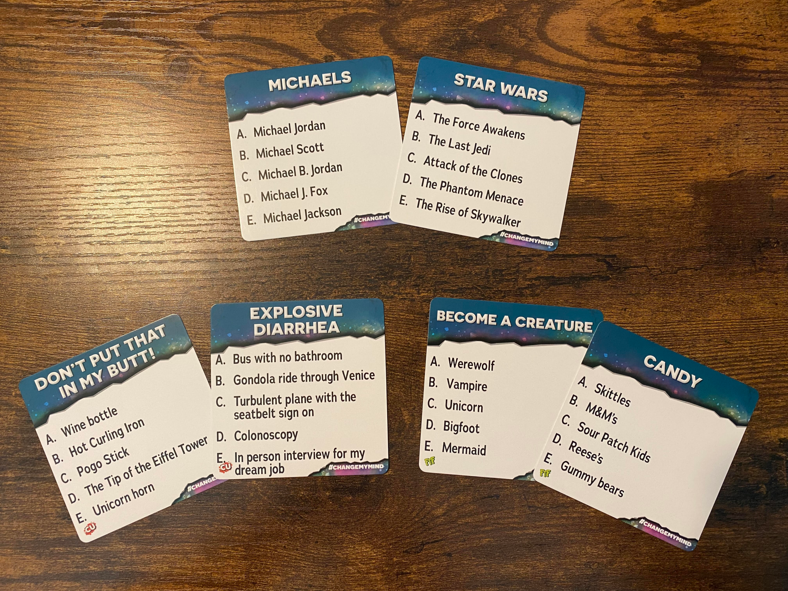 Some of my favorite change my mind cards